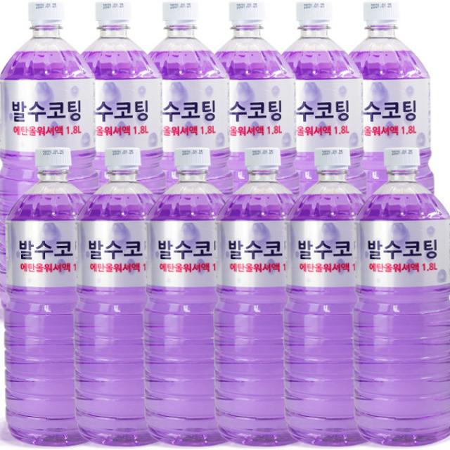 퍼펙트디테일링 발수코팅 에탄올 워셔액, 1.8L, 6개