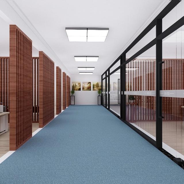 Nov.23 95번 사무실 카펫 대면적 상업용 거실 침실 가정용 호텔 공사 회색빛 풀포대Z, 고 밀 8 제곱 [고정 4 미터 너비], 푸 른 늦봄