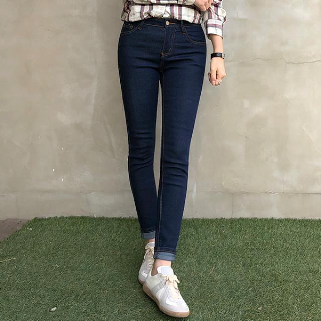 바잉몰 여성용 기본룩 스판 스키니진