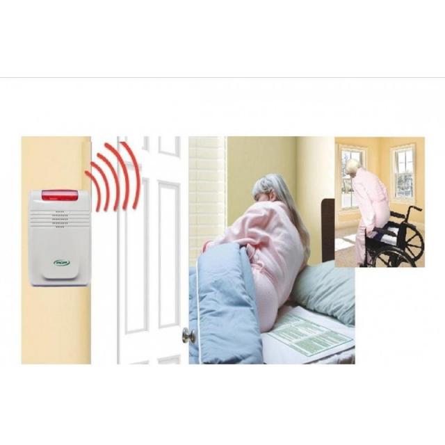 침대 센서 패드와 의자 센서 패드가 장착 된 스마트 간병인 무선 알람-거주자 방에 알람이 없습니다!, 1
