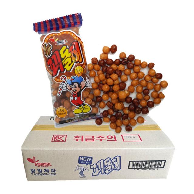 광일제과 뉴꾀돌이 25g x 60개입 1box 꾀돌이옛날과자