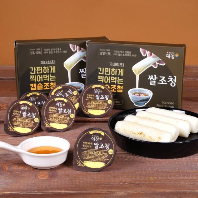 74 다채르AKCA / 돌잔치 떡선물 신장개업 이사선물 미니 캡슐 쌀 조청 30g (6개) 소스 물엿 신장개업 조청, 단일 수량