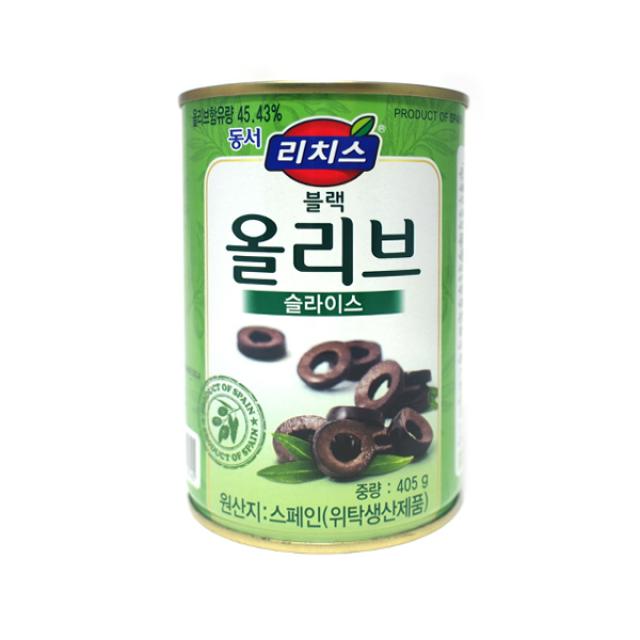 리치스 블랙올리브 슬라이스 405g, 24개