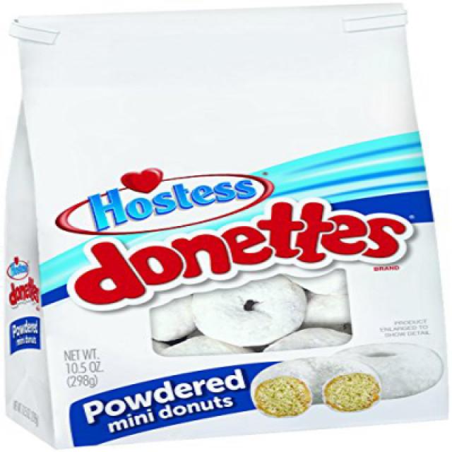 Hostess Donettes Mini Donuts Powdered 10.5 Ounce (Pack of 6) 여주인 도네츠 미니 도넛 가루 297.7g (6 팩), 1