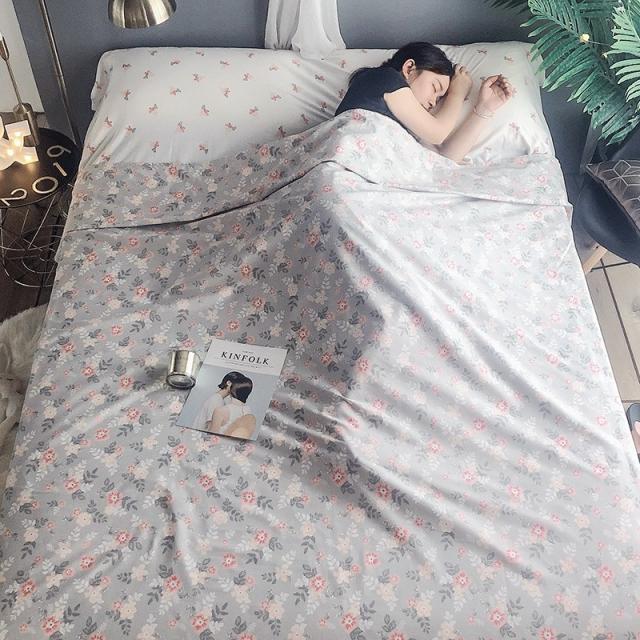 순면 호텔 간헐 침낭 어른 휴대용 여행여행 기차 침대칸 신기 더블 초경량 출장 시트, J블로섬 양면 순면 침낭