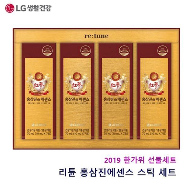 리튠 홍삼진 에센스 스틱기획 선물세트 추석 감사선물 LG 참치세트 생활건강 iqay, 1개