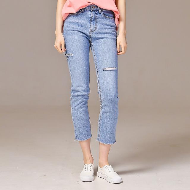 더블투엔티 (색감굿 다리가 길어보이는) 슬림핏 데님 일자 팬츠