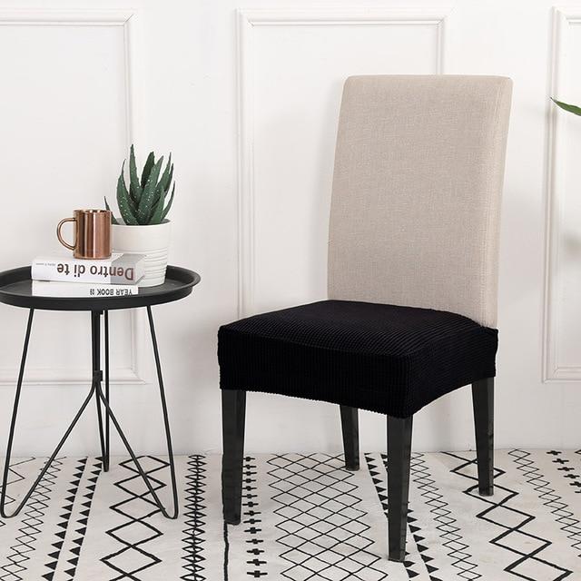 의자커버 의자리폼 의자천갈이 의자덮게 박탈 된 크로스 패턴 의자 커버 스 판 덱 다이닝 룸 스트레치 좌석 레스토랑 보호 케이스, Color 2-12337524