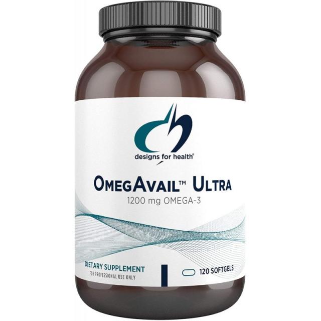 건강 OmegAvail를위한 디자인 Ultra TG 어유 1200mg-비린내 뒷맛이없는 트리글리세리드 어유 (120 소프트, 1, 단일상품