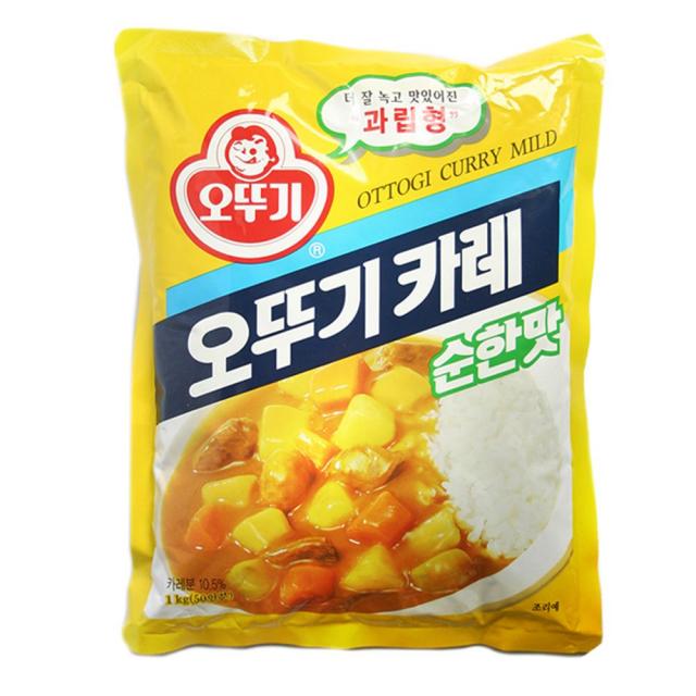 오뚜기 카레 1k 순한맛 카레가루 분말 덮밥 소스카레라이스 카레순한맛 + KSH6BB69, 잭콩 1