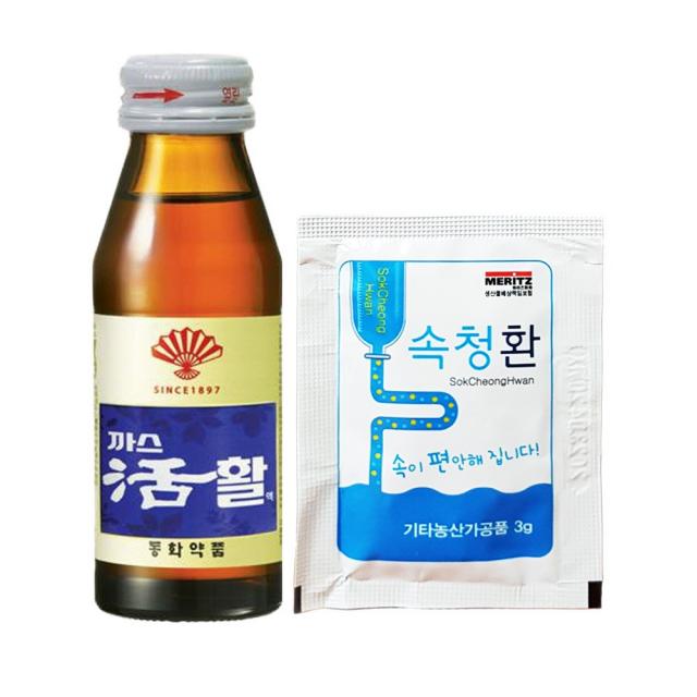 부체표 까스활 75ml 20병 + 속청환 3g 20포(소화제), 20세트