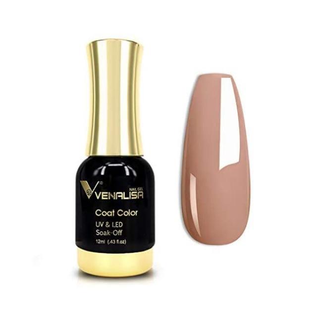 V VENALISA 젤 매니큐어 12ml 레드 컬러 UV LED 네일 폴란드어 아트 스타터 살롱 DIY 집에서 흡수 0.43 OZ, V VENALISA 1046am- 간신히 버프