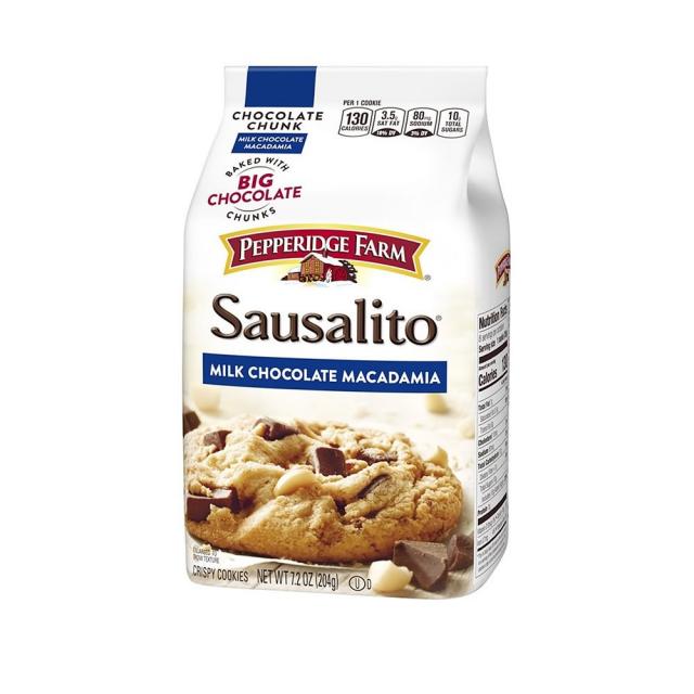 Pepperidge Farm Sausalito Milk Chocolate 페퍼리지팜 사살리토 밀크 초콜릿 마카다미아 7.2(213g) 6팩, 1개