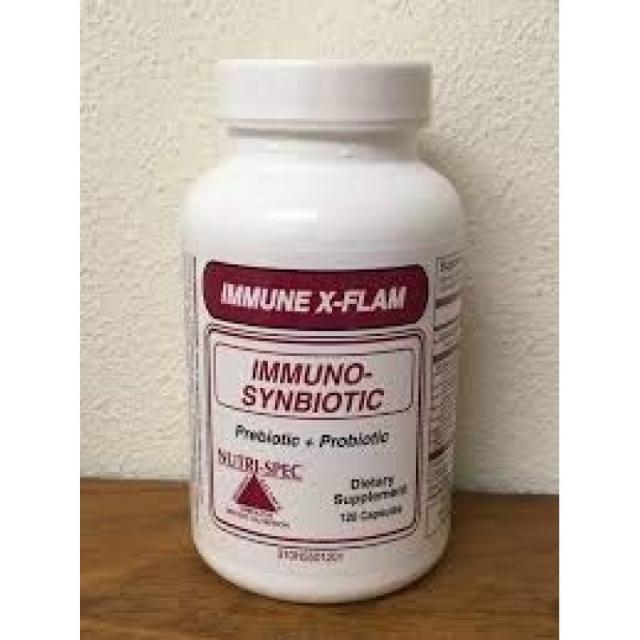 Nutri-Spec Immuno-Synbiotic 면역성 X-Flam Probiotic 120 캡슐, 1