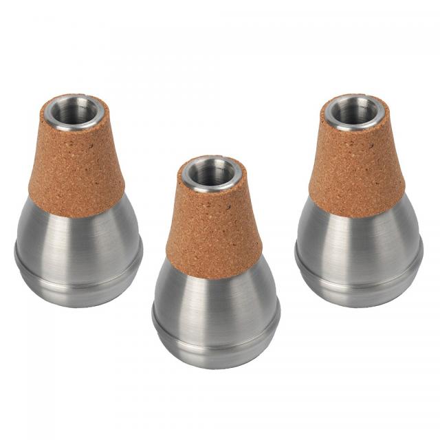 Zeyuan 3 조각 금속 트럼펫 음소거 소음기 Sourdine 액세서리 부품 경량, 없음