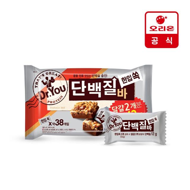 닥터유 단백질바 한입쏙, 10g, 38개입