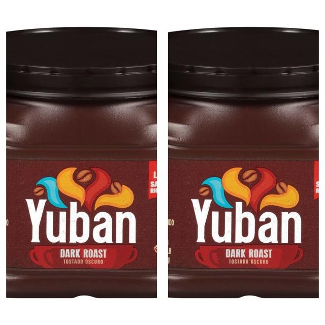 Yuban 유반 볼드 다크 로스트 고소한원두 항산화커피 모카포트 원두가루 25.3oz(719g) 2팩, 719g