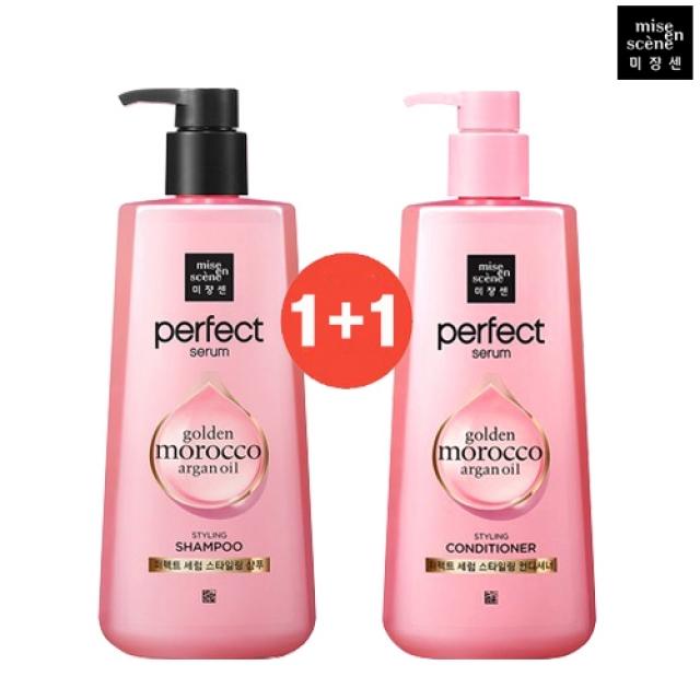 다봄마켓 [미쟝센]Perfect serum STYLING 샴푸1개+컨디셔너1개 각680ml 샴푸, 1개