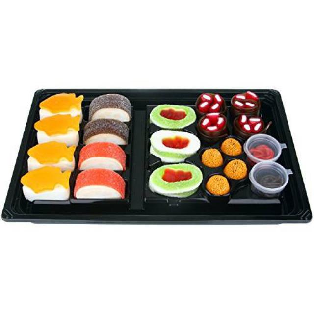 Raindrops Gummy Candy Sushi Bento Box with 6 Kinds of Sushi R/9236085, 상세내용참조