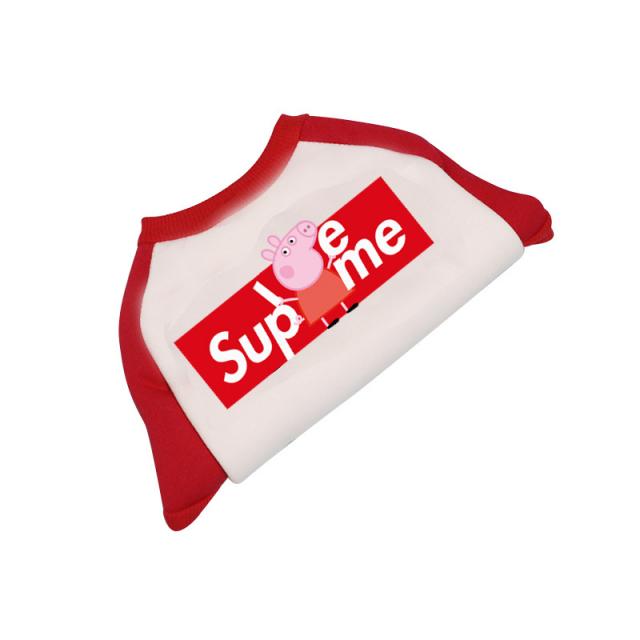 강아지옷 트렌디한브랜드 애견옷 애완동물 T여름티셔츠, C02-S