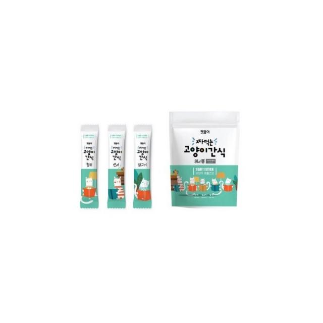 펫둥이 짜먹는 고양이 간식 3가지맛 30P, 참치, 연어, 닭고기, 1세트