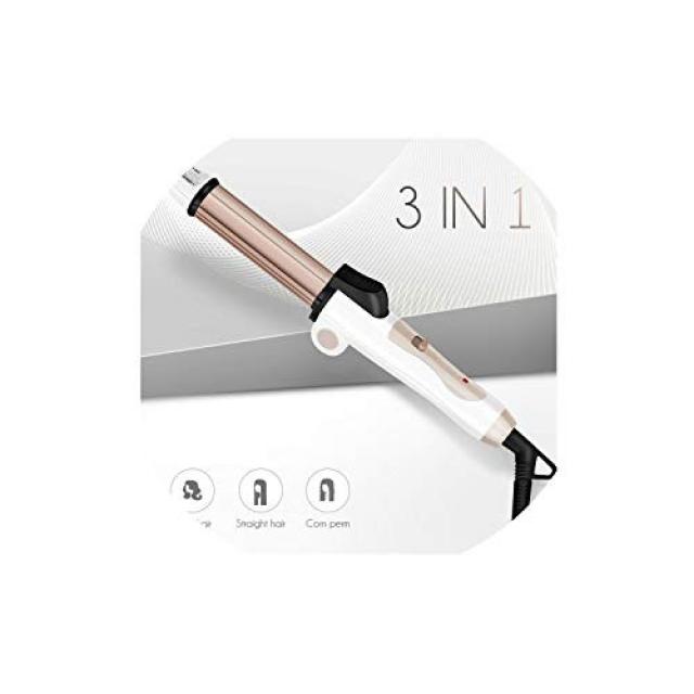 3 In 1 Foldable Curling Iron Hair Curler Ceramic Flat Iron Corrugated Hair Curling Straightening Crimper Hair Wave Styling ToolsAs Picture, 본문참고, Size = one size | Color = As Picture