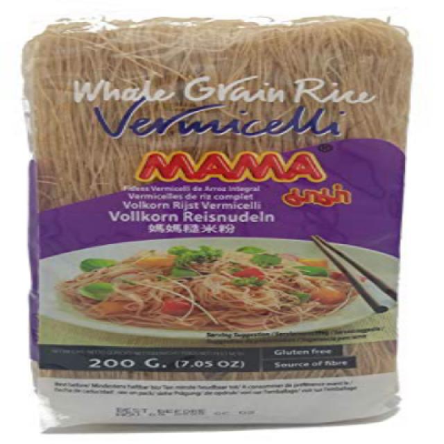 MAMA Whole Grain Brown Rice Vermicelli 2 Pack - 200 g (7.05 oz), 1