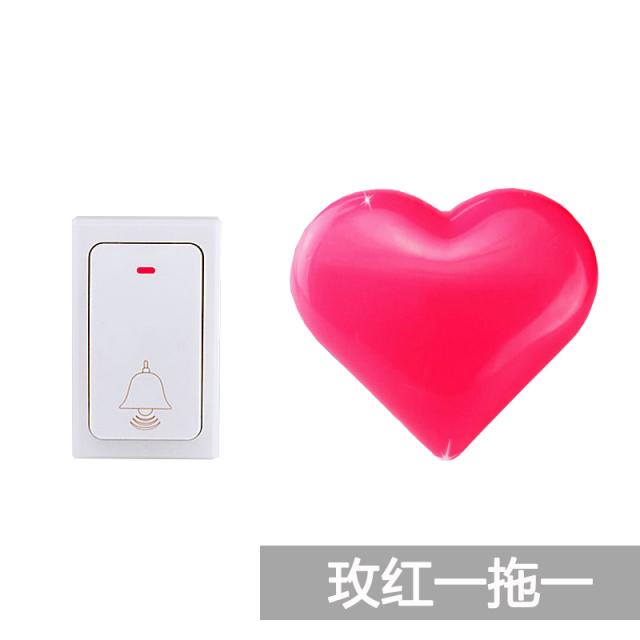 호출벨 무선 가정용 자가발전 초인종 배터리 별장 반짝반짝 원거리 전자 무선컨트롤 1+2호출 벨