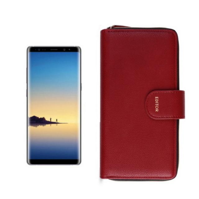 [바보사랑] 갤럭시노트8 피렌체 지퍼 지갑케이스 (SM-N950), 색상선택:블랙, 상세 설명 참조