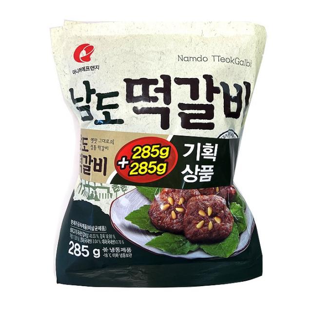  유통기한21.9월초 마니커에프앤지 남도떡갈비 285gx2봉 한입 돼지고기 떡갈비/산적/반찬