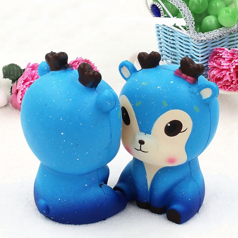 어린이와 성인 kawaii star fawn 느린 상승 squishies charms squishy squeeze toys 무작위 컬러, Random Color