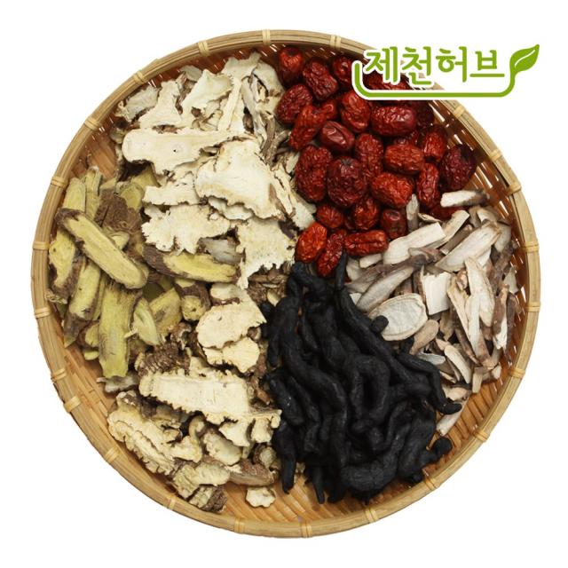 제천허브 사물차 재료세트 1400g, 1개