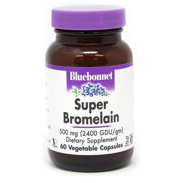 Bluebonnet BlueBonnet Super Bromelain 500mg 브로멜라닌 60캡슐, 1개