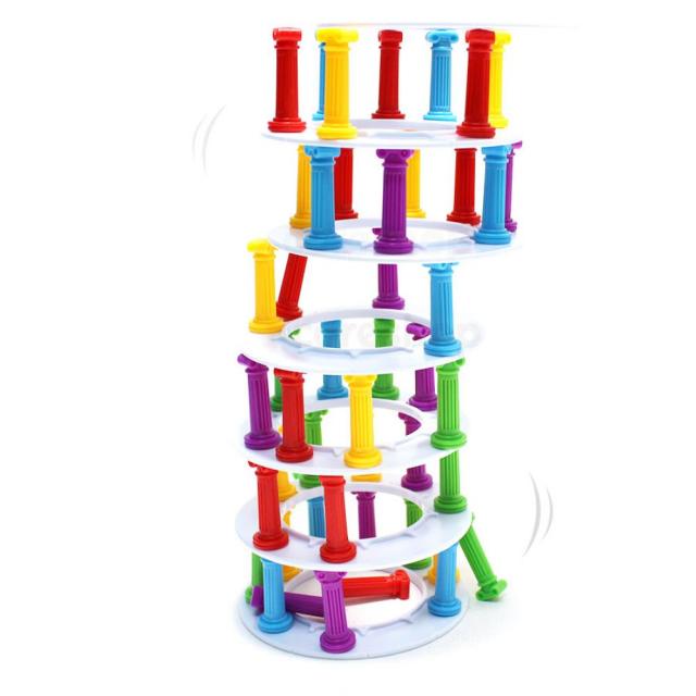 피사의 사탑 기둥빼기 균형 어린이 게임 벌칙놀이