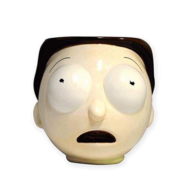 Officially Licensed 20-Ounce Ceramic Morty Head Mug From Rick and Morty 릭 (Rick)과 모티 (Morty)의 공식적으로, 1