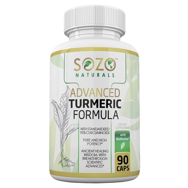 SOZO Naturals - Advanced Turmeric Formula 터메릭 포뮬러 1 500mg 90정, 1개, 1개