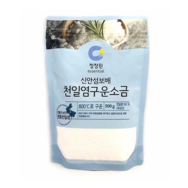 고객우선 청정원 천일염 구운소금 500g 가는 소금 조미료 59FF16@ PHQ6: 가는소금+ &DSY S9J(L2-5), 반어rva 청정원 천일염 구운소금 500g_rva