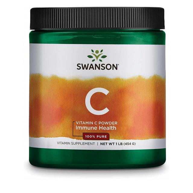 Swanson VitaminC Powder 스완슨 비타민C 1000mg 454g Pure Ascorbic Acid Immune System Support Skin, 1개