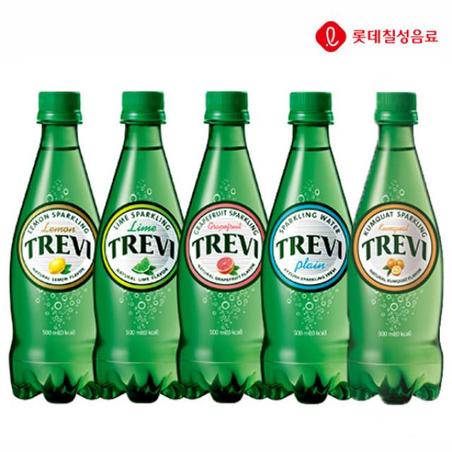 트레비 pet 500ml x 20개입 - 라임/레몬/자몽/플레인/금귤, 금귤