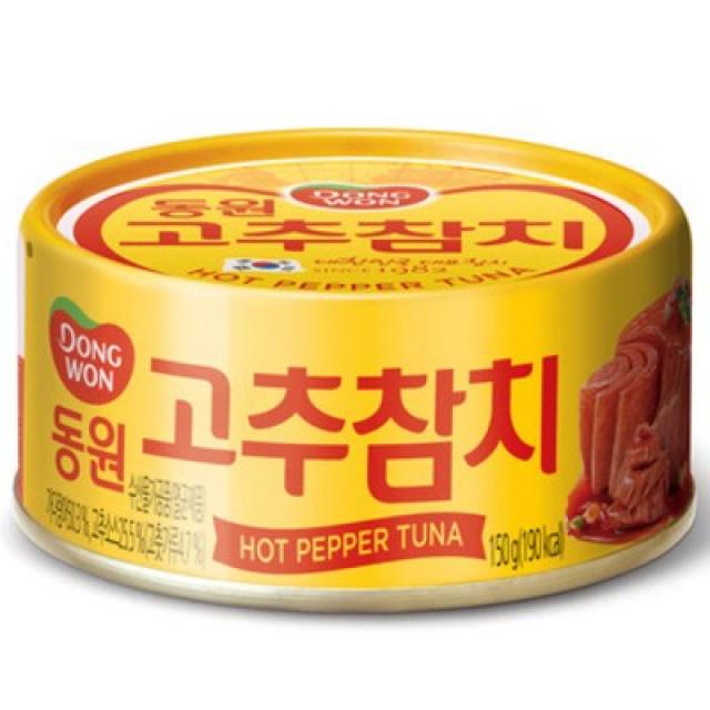 입맛따라 즐기는 동원)고추참치 150g x 12개 고단백 영양식품 오메가3(묶음가능개수 : 2개)_A13343, 단일 수량