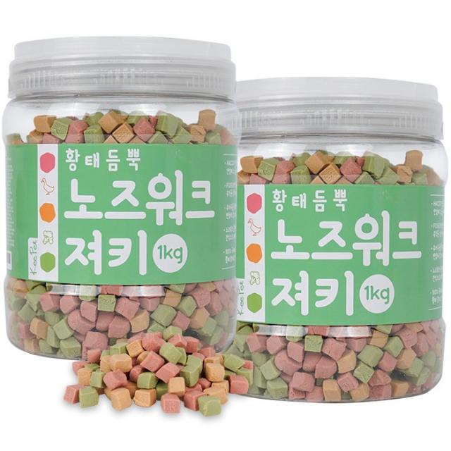 킵펫 황태듬뿍 노즈워크 강아지 져키 1kg, 황태, 1개입