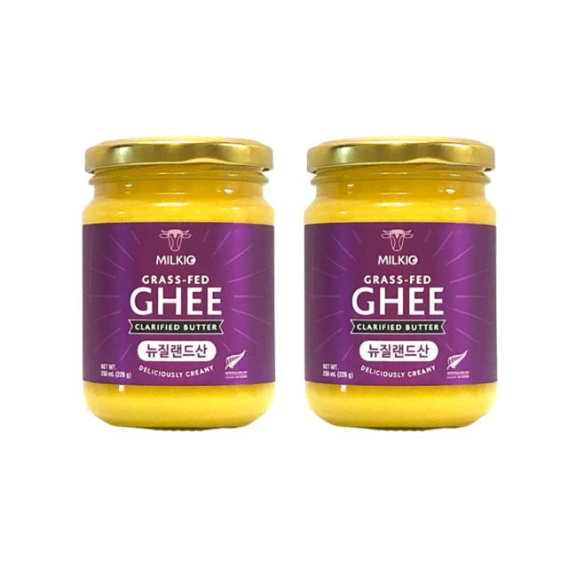 (뉴질랜드) 밀키오 목초사육 방탄커피 기버터 Ghee 226g (250mL) x 2개