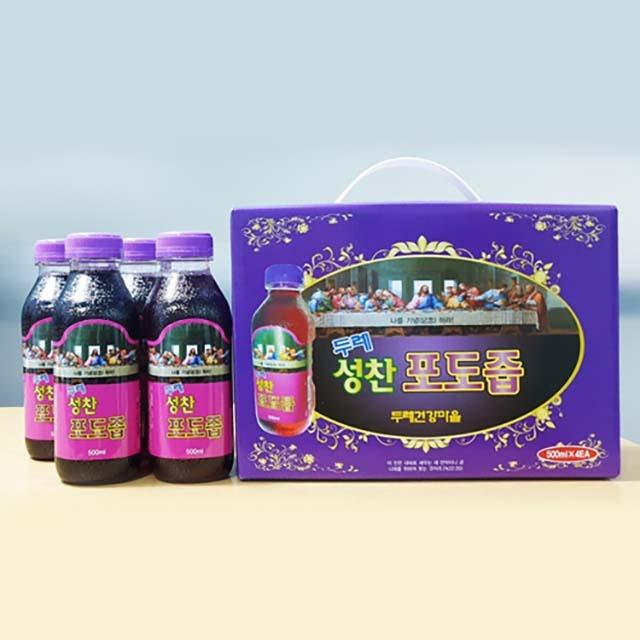 성찬용 포도즙 무알콜 (4병입) 500ml X 4EA