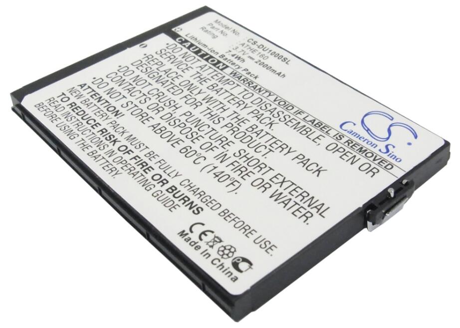카메론 시노 2000 mah 배터리 htc 장점 x7500 아테나 100 dopod u1000 o2 xda 플린트 T MOBILE mda ameo x7501 shangri la, 1개, 중국^0