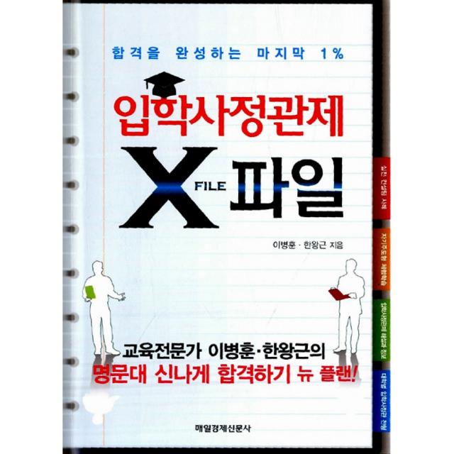 입학사정관제 X파일 -합격을 완성하는 마지막 1%, 매일경제신문사