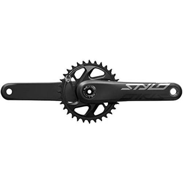 truvativ stylo 탄소 독수리 crankset - x175mm 12-speed 34t 직접 마운트 cannondale 짓 재녹음하다 스핀들 인터페이스 검은