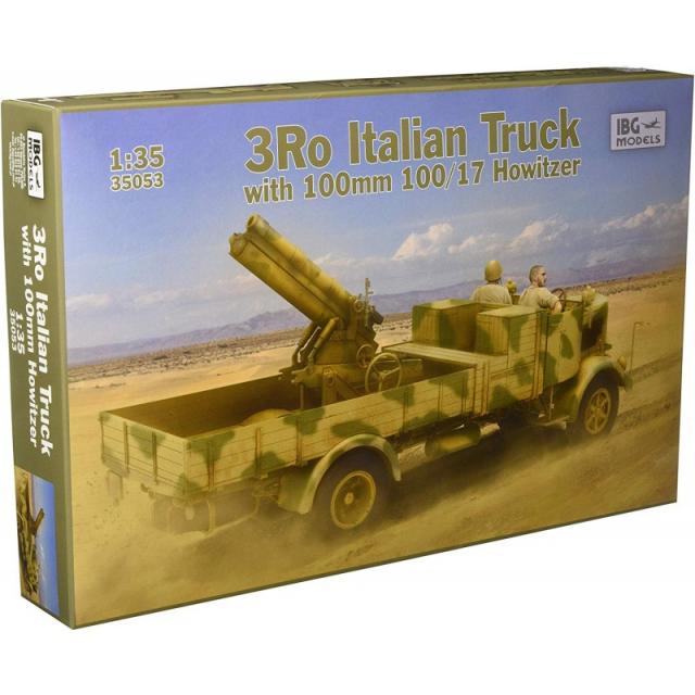 IBG 1/35 이탈리아 군 란챠아 3Ro 대형 트럭 자주포 100 밀리 곡사포 da100 / 17 프라 모델 PB35053