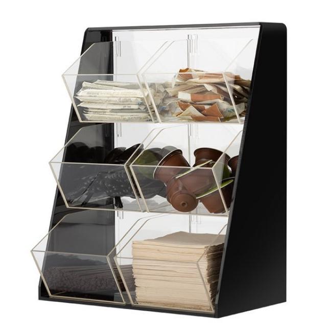 커피장 프루타 워터바 보관 랙 커피 캡슐 설탕 가방 회사 워터 바 관리 전문가 계층 저장 용량, 01111873 47