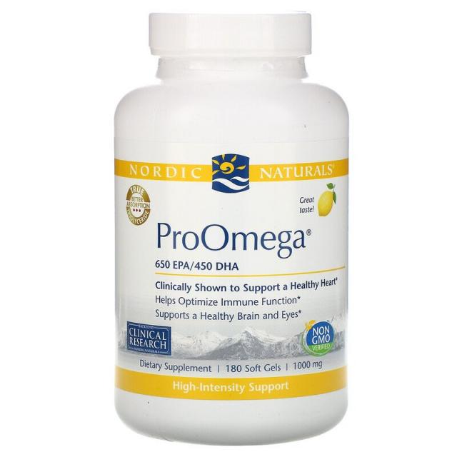 노르딕 네츄럴 프로페셔날 Nordic Naturals Proomega 레몬 1 000mg 소프트젤 180정 180개 1개