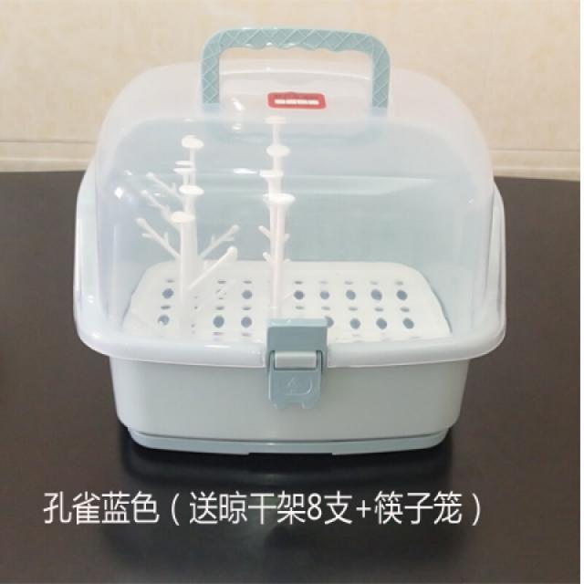 방수컵 트레이 방진 물컵 쟁반 찻잔치 건조대 컵 말리다 컵 젖병 식기 수납함 가두껍다 띠 뚜껑 개공작색 추판, 상세페이지 참조